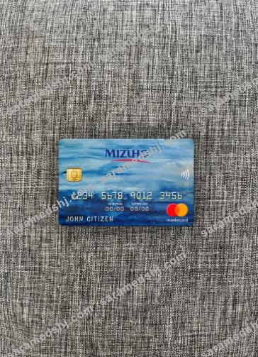 Japan Mizuho bank mastercard photolook front